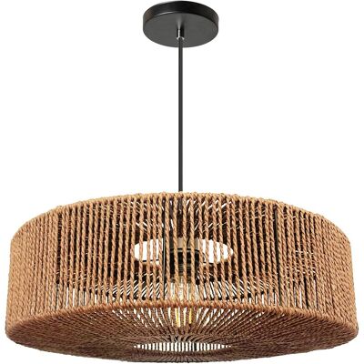 Lámpara Colgante Beige TOOLIGHT - Luz de Techo E27 - Serie Boho Lámpara Colgante Beige TOOLIGHT - Luz de Techo E27 - Serie Boho