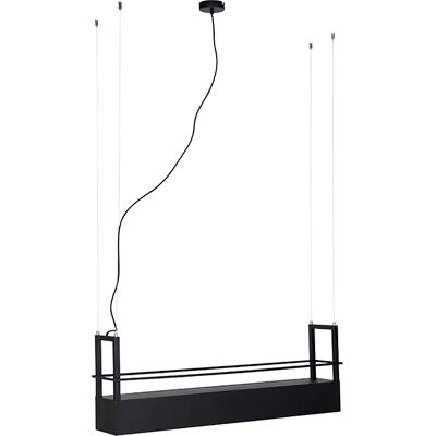 Lámpara colgante Qazqa negra de acero ajustable 4 GU10 - Iluminación industrial Lámpara colgante Qazqa negra de acero ajustable 4 GU10 - Iluminación industrial