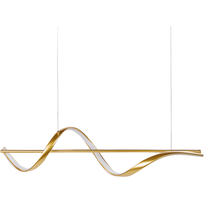 BELIANI Lámpara Colgante Led Decorativa Geométrica Diseño Suspendido De Metal Dorado Khutti BELIANI Lámpara Colgante Led Decorativa Geométrica Diseño Suspendido De Metal Dorado Khutti