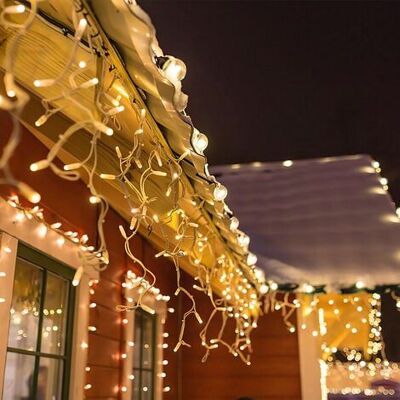 OEM Guirnalda De 20 Metros Con 600 Luces Led De Cristal, Ideal Para Jardines Navideños Y Cortinas De Luces, Luz Blanca Cálida. OEM Guirnalda De 20 Metros Con 600 Luces Led De Cristal, Ideal Para Jardines Navideños Y Cortinas De Luces, Luz Blanca Cálida.