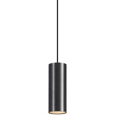 Moderno Lámpara Colgante Moderna, Metal Oscuro, Gu10, 50 Mm - Tubo Aluminio /metálica Redonda Adecuado Para Led Max. 1 X 10 Watt - Qazqa Moderno Lámpara Colgante Moderna, Metal Oscuro, Gu10, 50 Mm - Tubo Aluminio /metálica Redonda Adecuado Para Led Max. 1 X 10 Watt - Qazqa