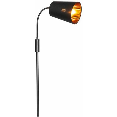 Moderno Lámpara De Pie Moderna Negra - Carmen Acero /textil Alargada Adecuado Para Led Max. 1 X 25 Watt - Qazqa Moderno Lámpara De Pie Moderna Negra - Carmen Acero /textil Alargada Adecuado Para Led Max. 1 X 25 Watt - Qazqa
