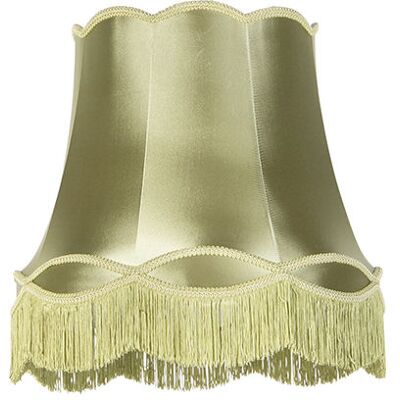 Retro/vintage Seda Pantalla De Lámpara De Seda Verde 45 Cm - Granny , - Qazqa Retro/vintage Seda Pantalla De Lámpara De Seda Verde 45 Cm - Granny , - Qazqa