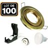 EUROPALAMP 100 downlights empotrables GOLD con GU10 LED 7W eqv. 56W Blanco Cálido 3000K