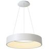 Trade Shop Traesio - 42 vatios led lámpara cct colgante círculo araña moderna luz difusa 60 cm Blanco - Blanco