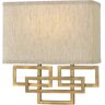 Lanza - Aplique de pared interior de 2 luces Bronce cepillado, E14 - Elstead