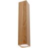 Lighting Keke Foco empotrable cuadrado de madera de roble, 17cm - Sollux