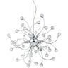 Sonja 12 ljus takhnge krom med kristaller, G4 lampa - Searchlight