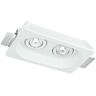 Morgana Downlight 2 Luces Empotrable Orientable Blanco 25,5x15,5x5,5cm - Fan Europe