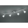 Iperbriko - Foco Visto 4xE14 Led Niquel y Cristal Alabastro L90 cm Trio Lighting