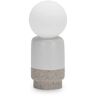 Cream Lámpara de Mesa Globe Cemento 22cm - Ideal Lux