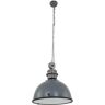 Sienna Lighting - Sienna Tough Guy Plafones colgantes Dome Hormigón gris, Vidrio mate, Metal