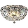 INSPIRED LIGHTING Inspired Diyas - Georgina - Flush Ceiling 5 Cromo pulido claro, cristal