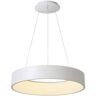 Trade Shop Traesio - lámpara led 30 w cct colgante círculo araña moderna luz difusa 230V 40 cm Blanco - Blanco