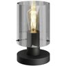 Lámpara de mesa 'Kourtney' (Moderno) en Negro hecho de Metal e.o. para Salón & Comedor (1 llama, E27) de Lindby lámpara de mesa - negro, cromo