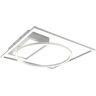 Trio Lighting - Trio Downey Plafón led Semi empotrado moderno 33W Blanco Mate 2700-6500K Mando a distancia