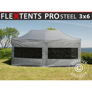 DANCOVER Carpa Plegable Carpa Rapida Flextents Pro Steel 3x6m Gris, Incl. DANCOVER Carpa Plegable Carpa Rapida Flextents Pro Steel 3x6m Gris, Incl.