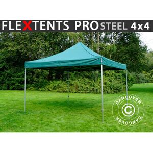 DANCOVER Carpa Plegable Carpa Rapida Flextents Pro Steel 4x4m Verde DANCOVER Carpa Plegable Carpa Rapida Flextents Pro Steel 4x4m Verde