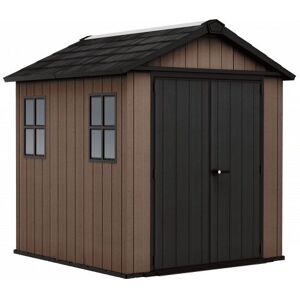 Caseta De Jardín De Resina Evotech+, 223 X 230 Cm, Con Suelo Y Puerta Doble, Carga De Nieve De 150 Kg/m², Newton Plus 757/775, Marrón, Keter Caseta De Jardín De Resina Evotech+, 223 X 230 Cm, Con Suelo Y Puerta Doble, Carga De Nieve De 150 Kg/m², Newton Plus 757/775, Marrón, Keter