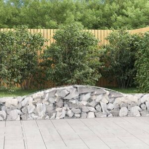Cesta de gaviones arqueada vidaXL - Decoración de jardín Cesta de gaviones arqueada vidaXL - Decoración de jardín