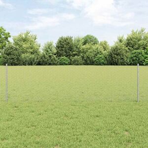 Conjunto de Cerca Hexagonal de Acero Galvanizado vidaXL - Cerca Conjunto de Cerca Hexagonal de Acero Galvanizado vidaXL - Cerca
