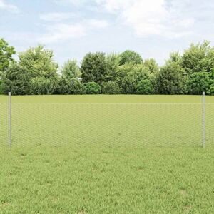 Set de Cerca de Jardín 60 cm Acero Galvanizado Hexagonal Vidaxl Set de Cerca de Jardín 60 cm Acero Galvanizado Hexagonal Vidaxl