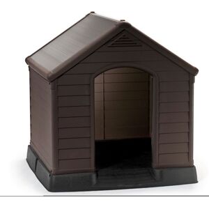 Keter - Caseta De Perro Exterior Grande Para Jardín Y Terraza Hecha En Resina Resistente 95x99x99 Wxdxh Cm Keter - Caseta De Perro Exterior Grande Para Jardín Y Terraza Hecha En Resina Resistente 95x99x99 Wxdxh Cm