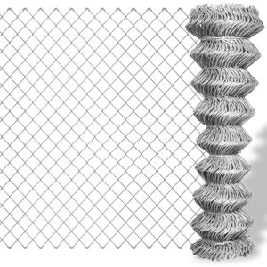 Valla De Tela Metálica Acero Galvanizado Plateado 25x1 M Vidaxl Valla De Tela Metálica Acero Galvanizado Plateado 25x1 M Vidaxl