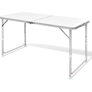 Mesa De Camping Plegable Ajustable 120x60 Cm Vidaxl Mesa De Camping Plegable Ajustable 120x60 Cm Vidaxl