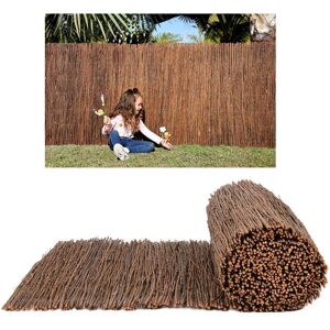 Suinga - Malla De Mimbre Natural Ocultación 1,50 X 3 Metros Cerramiento De Jardin De Mimbre 95% Ocultación Valla Mimbre Multivarilla Suinga - Malla De Mimbre Natural Ocultación 1,50 X 3 Metros Cerramiento De Jardin De Mimbre 95% Ocultación Valla Mimbre Multivarilla