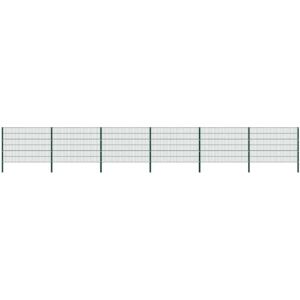 Vidaxl - Panel De Valla Con Postes De Hierro 1040x120 Cm Verde Vidaxl - Panel De Valla Con Postes De Hierro 1040x120 Cm Verde