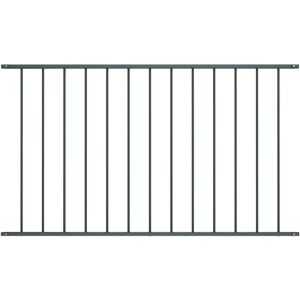 Panel De Valla De Acero Con Recubrimiento En Polvo, 1,7 X 1,25 M, Antracita Vidaxl Panel De Valla De Acero Con Recubrimiento En Polvo, 1,7 X 1,25 M, Antracita Vidaxl