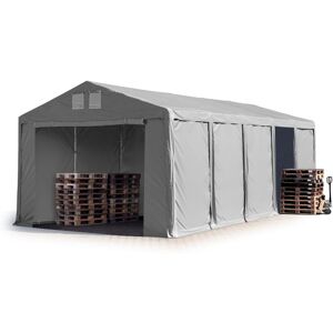 Carpa Almacén 5x10 M Carpa Industrial 3m De Altura Lateral Pvc 850 N Gris 100% Impermeable Puerta Con Cremallera - Toolport Carpa Almacén 5x10 M Carpa Industrial 3m De Altura Lateral Pvc 850 N Gris 100% Impermeable Puerta Con Cremallera - Toolport