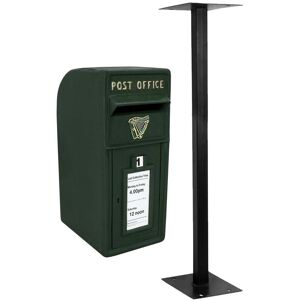 Monster-shop - Buzón De Correos Verde Royal Mail Post Box Buzon De Pie Exterior Resistente Al Agua Con Cerradura+soporte De Suelo+pernos+2 Llaves Para Entrega De Paquetes Regalos Postales Capacidad 5kg/200 Cartas Monster-shop - Buzón De Correos Verde Royal Mail Post Box Buzon De Pie Exterior Resistente Al Agua Con Cerradura+soporte De Suelo+pernos+2 Llaves Para Entrega De Paquetes Regalos Postales Capacidad 5kg/200 Cartas