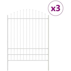 Valla de jardín blanca de acero Vidaxl 5,1x2 m - Valla de jardín Valla de jardín blanca de acero Vidaxl 5,1x2 m - Valla de jardín