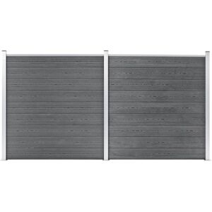 Valla De Jardín De Wpc Gris 353x186 Cm Vidaxl Valla De Jardín De Wpc Gris 353x186 Cm Vidaxl