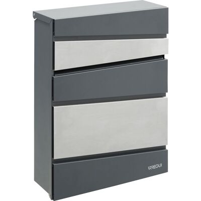 Buzón Acero Inox Flysch E6925 Antracita - Arregui Buzón Acero Inox Flysch E6925 Antracita - Arregui