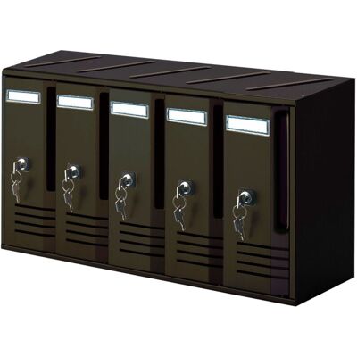 Buzones Verticales 5 Puestos A52xp17,5xa30 Cm Alubox Cubo Hierro Fundido Buzones Verticales 5 Puestos A52xp17,5xa30 Cm Alubox Cubo Hierro Fundido
