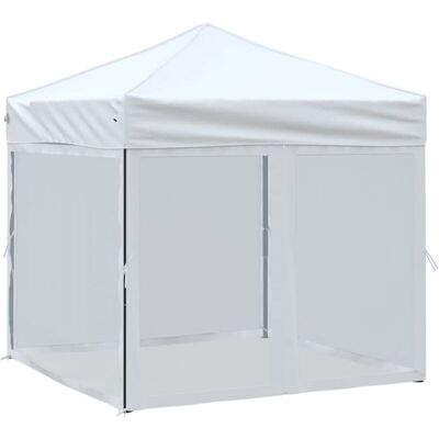 Vidaxl - Carpa Para Fiestas Plegable Con Paredes Laterales Blanca 2x2 M Vidaxl - Carpa Para Fiestas Plegable Con Paredes Laterales Blanca 2x2 M