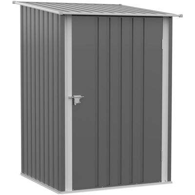 Outsunny Cobertizo De Jardín 0,92 M² 100x103x160 Cm Caseta De Jardín Metálica Con 1 Puerta Y Cerradura Para Almacenamiento De Herramientas Gris Outsunny Cobertizo De Jardín 0,92 M² 100x103x160 Cm Caseta De Jardín Metálica Con 1 Puerta Y Cerradura Para Almacenamiento De Herramientas Gris
