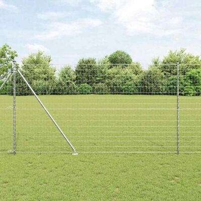 Valla Euro Exterior Con Picos 10 X 1,5 M Acero Galvanizado Vidaxl Valla Euro Exterior Con Picos 10 X 1,5 M Acero Galvanizado Vidaxl