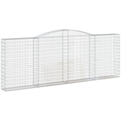 Cesta de gaviones arqueada 400x30x140/160 cm Hierro galvanizado Cesta de gaviones arqueada 400x30x140/160 cm Hierro galvanizado
