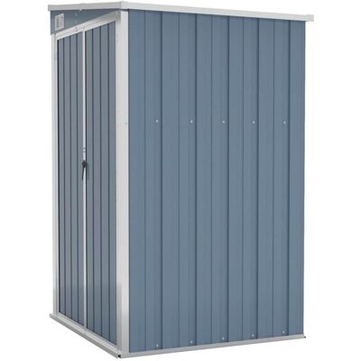 Cobertizo De Jardín Pared Acero Galvanizado Gris 118x100x178 Cm Vidaxl Cobertizo De Jardín Pared Acero Galvanizado Gris 118x100x178 Cm Vidaxl