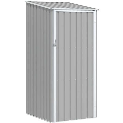 Cobertizo De Jardín Gris Acero Galvanizado 87x98x159 Cm Vidaxl Cobertizo De Jardín Gris Acero Galvanizado 87x98x159 Cm Vidaxl