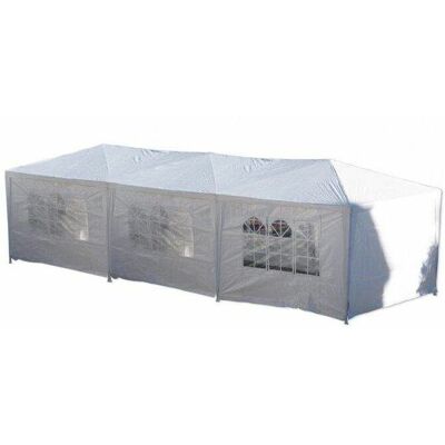 BC-ELEC 5300-0006 Gazebo - Carpa de fiesta impermeable 3x9m - Blanco - Producto de jardín BC-ELEC 5300-0006 Gazebo - Carpa de fiesta impermeable 3x9m - Blanco - Producto de jardín