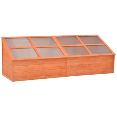 Invernadero de madera vidaXL 180x57x62cm - Túnel de plantas resistente Invernadero de madera vidaXL 180x57x62cm - Túnel de plantas resistente