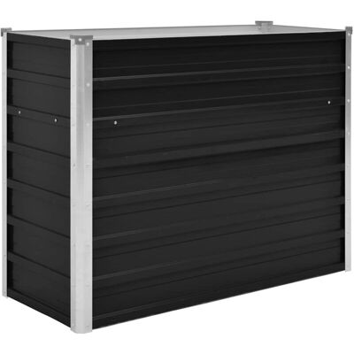Vidaxl - Arriate De Acero Galvanizado Gris Antracita 100x40x77 Cm Vidaxl - Arriate De Acero Galvanizado Gris Antracita 100x40x77 Cm