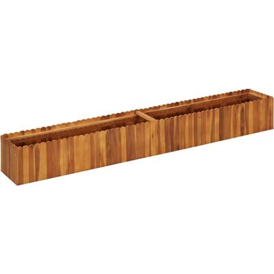 Arriate Elevado De Madera Maciza De Acacia 200x30x25 Cm Vidaxl Arriate Elevado De Madera Maciza De Acacia 200x30x25 Cm Vidaxl
