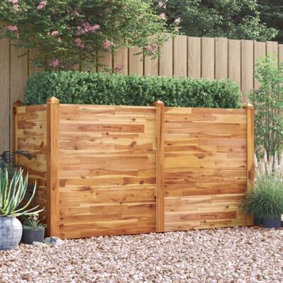 Maisonchic - Macetero de madera de acacia para jardín - Grande y duradero Maisonchic - Macetero de madera de acacia para jardín - Grande y duradero