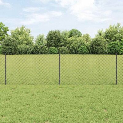 vidaXL Cerca de Cadena 0.6x25 m Gris - Cerca de Cadena vidaXL Cerca de Cadena 0.6x25 m Gris - Cerca de Cadena